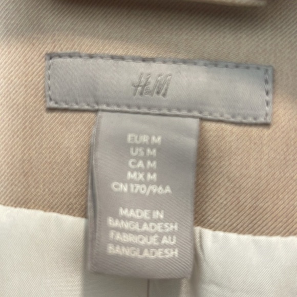 H&M Light Peach Blazer M - Picture 2 of 4